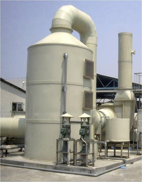 噴淋塔，注塑機廢氣處理噴淋方法　注塑車間氣味凈化設(shè)備